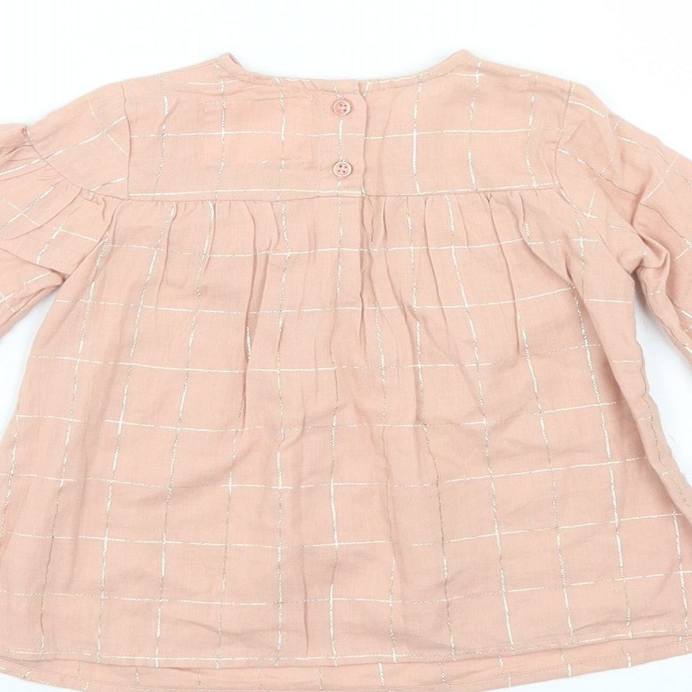 Primark Girls Pink Check Shift Size 18-24 Months