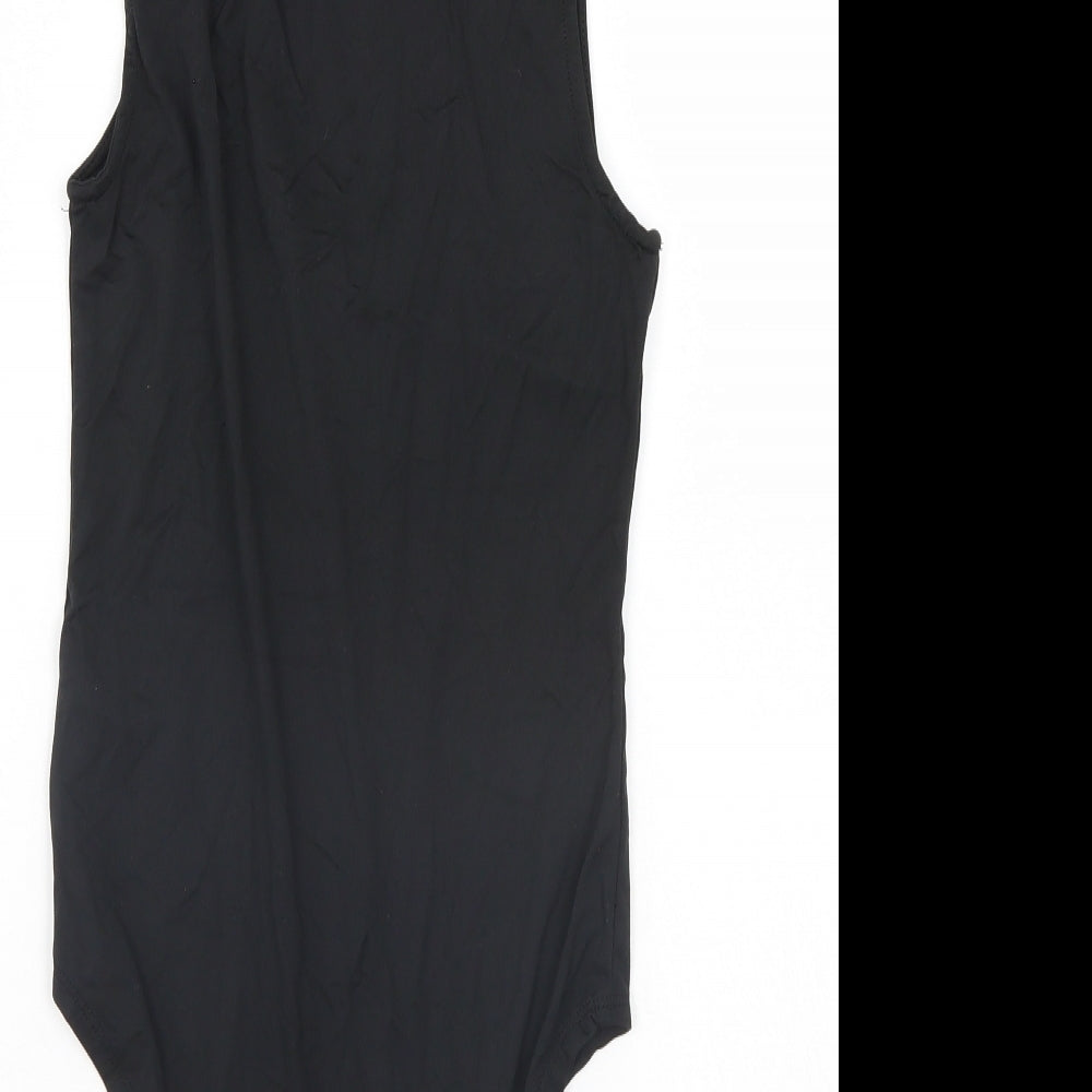Preworn Womens Black Bodysuit Size S