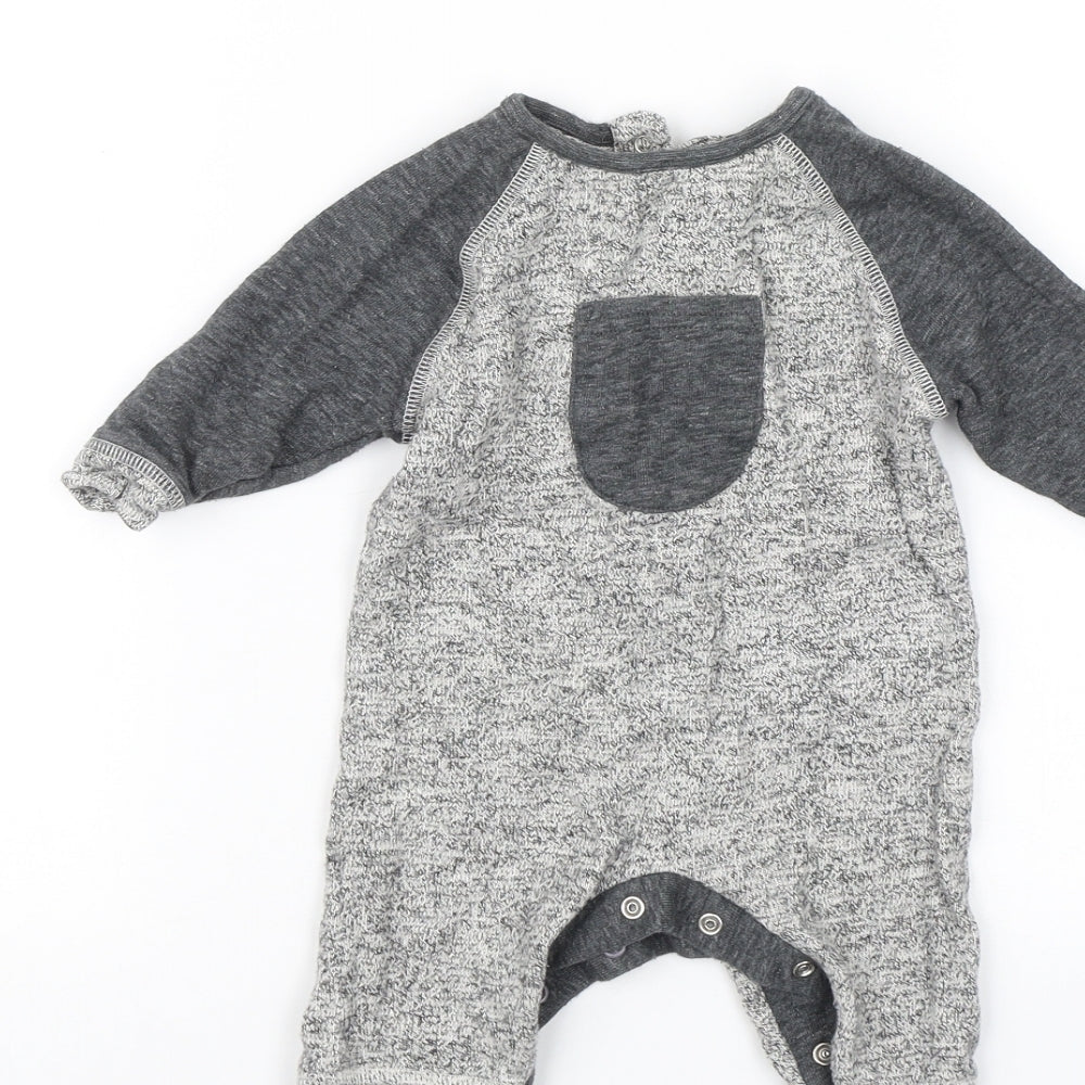 NEXT Baby Grey Babygrow One-Piece Size 0-3 Months