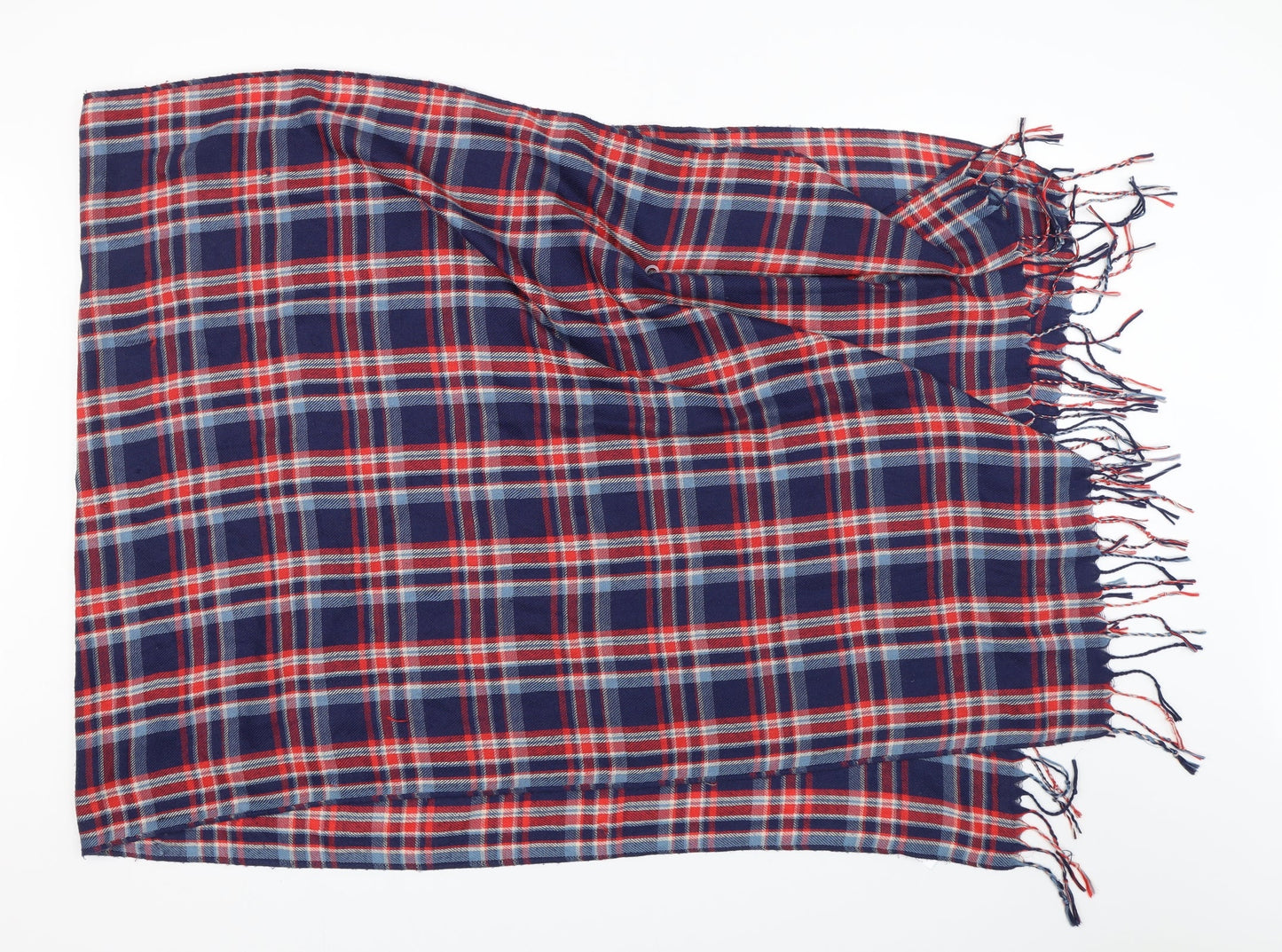 Atmosphere Unisex Blue Plaid Scarf
