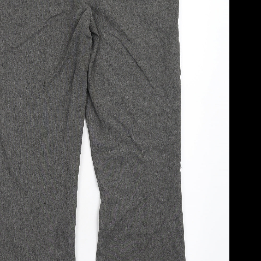 AMARANTO Womens Grey Trousers Size 10 L29 in