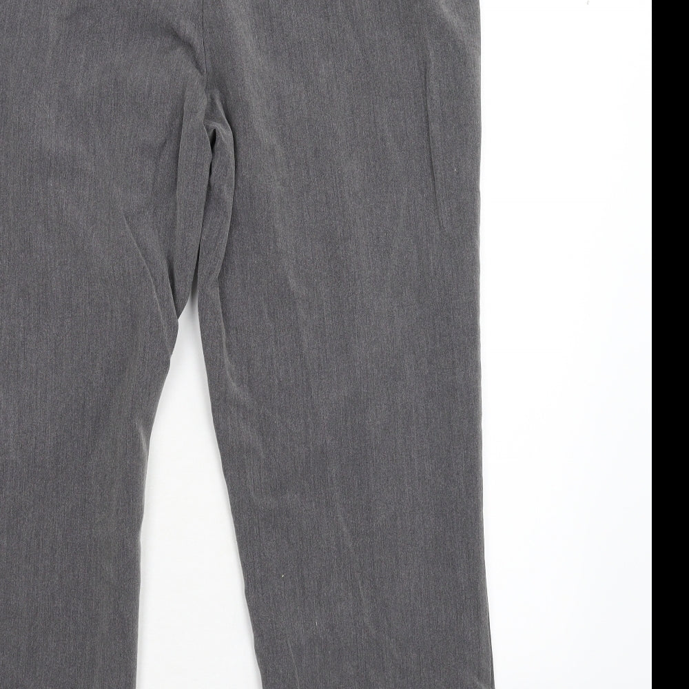 Vida Vi Womens Grey Trousers Size 14 L26 in