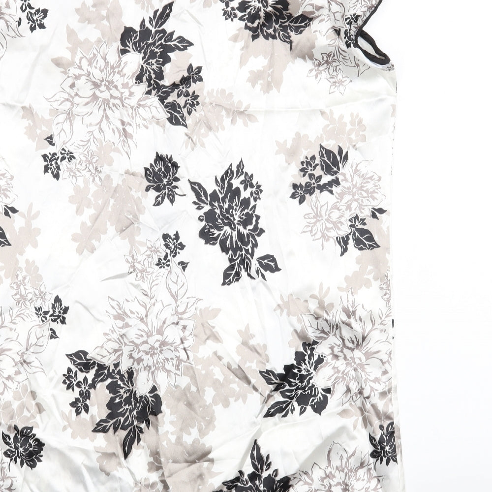 Intrigue Womens White Floral Pencil Dress Size 12