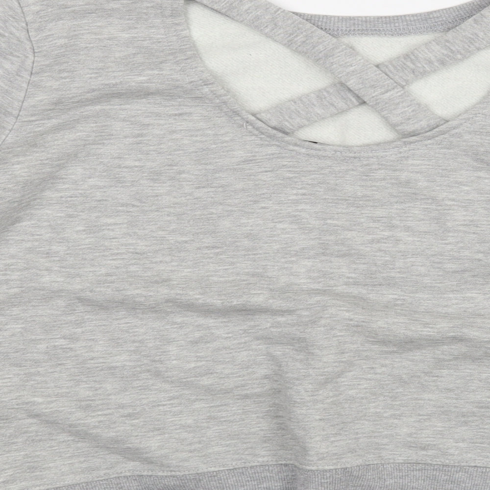 New Look Girls Grey Pullover Jumper Size 12-13 Years