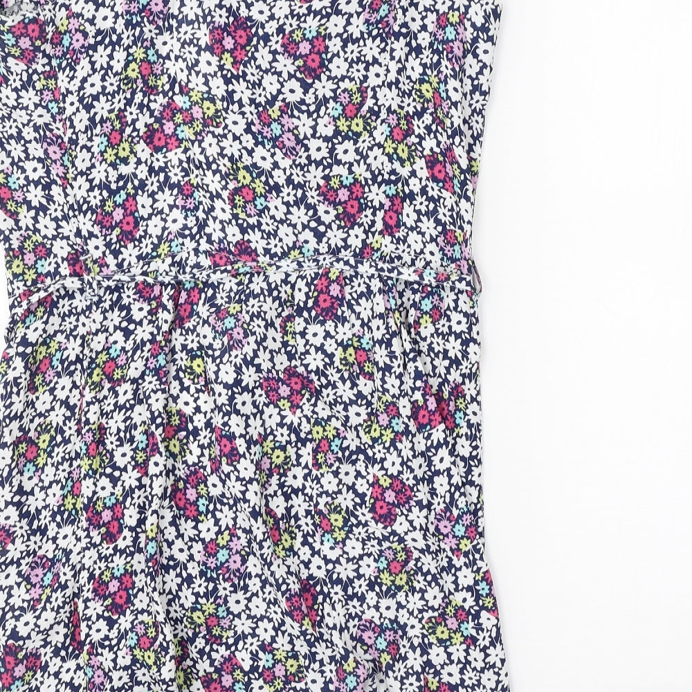 Henry Holland Womens White Floral Playsuit One-Piece Size 8