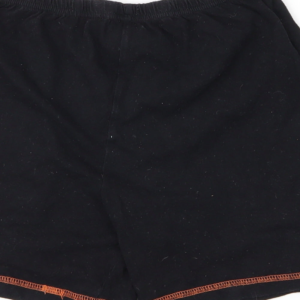 Preworn Boys Black Sweat Shorts Size 8-9 Years - Monkey