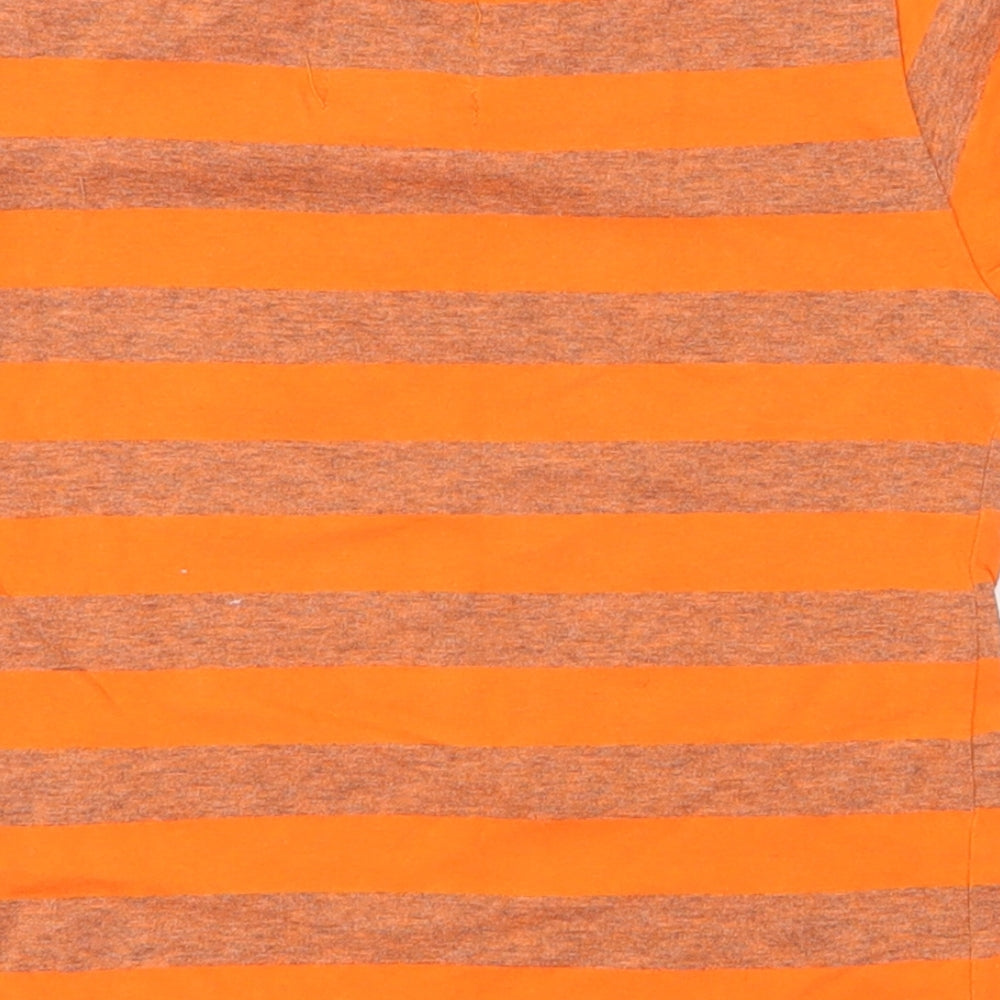 Gang Boys Orange Striped Basic T-Shirt Size 12-18 Months