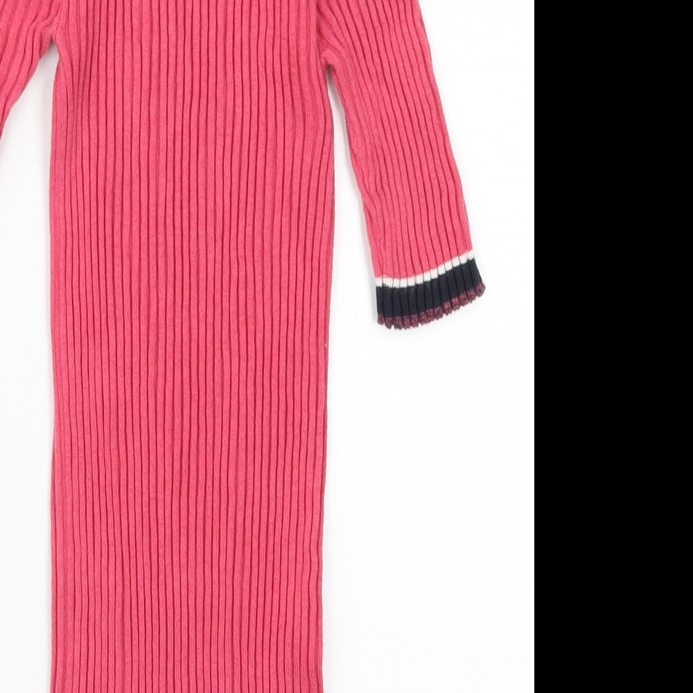 NEXT Womens Pink Striped Pullover Jumper Size 10
