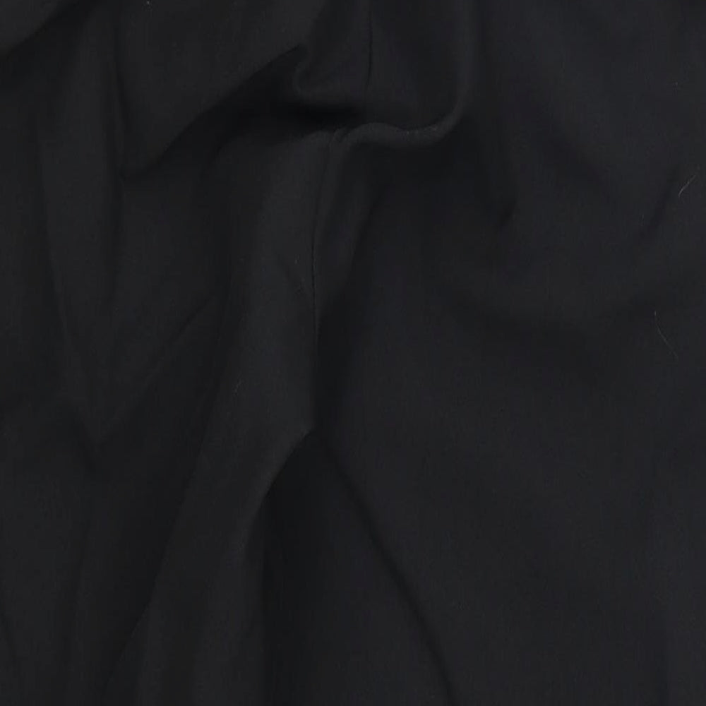 Preworn Womens Black Cropped Trousers Size 24 in L24 in