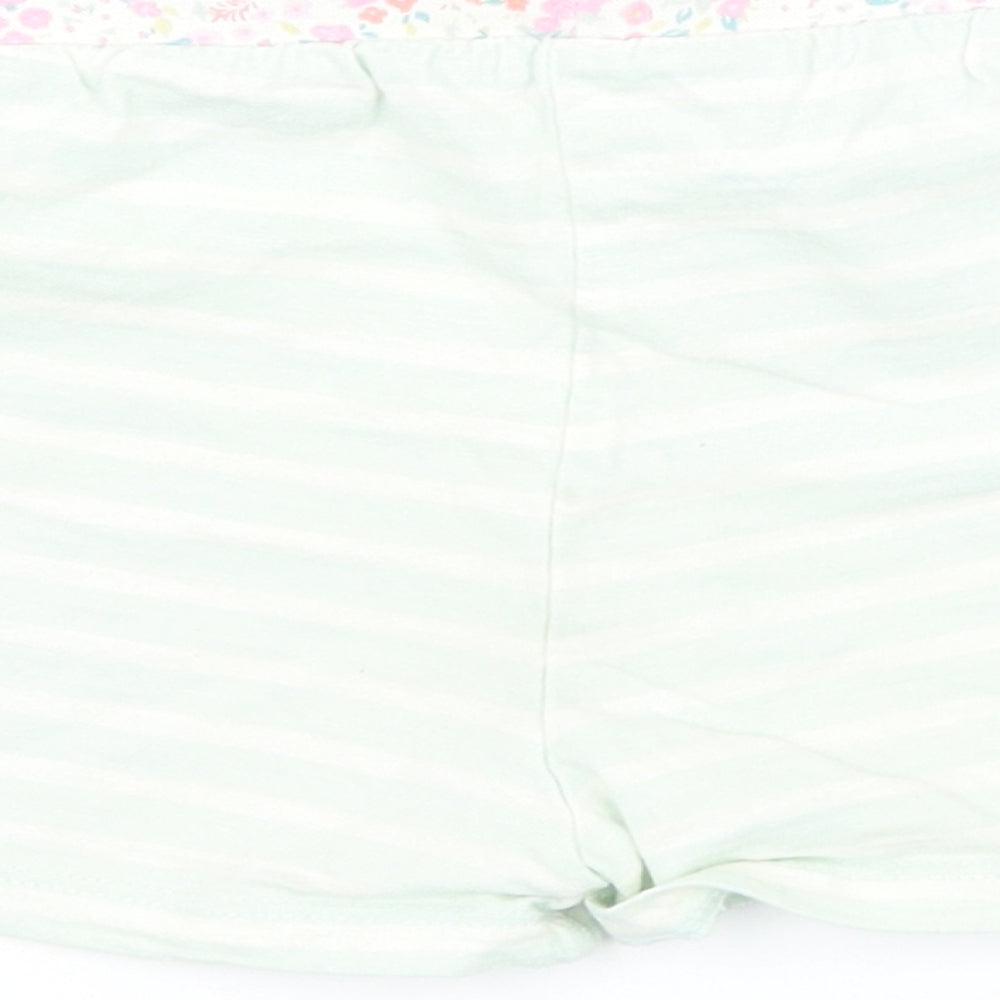 Matalan Girls Green Striped Jersey Pyjama Pants Size 3-4 Years