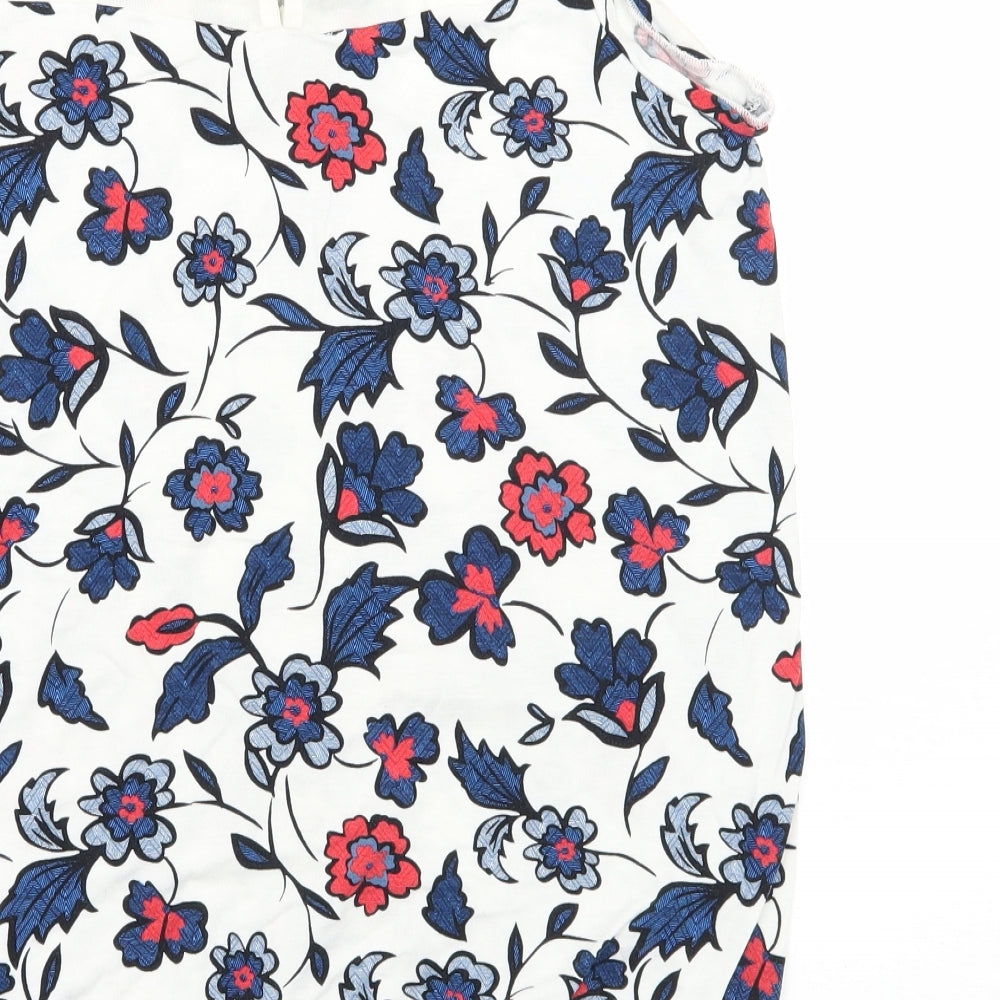 NEXT Womens Multicoloured Floral Jersey Basic T-Shirt Size 10