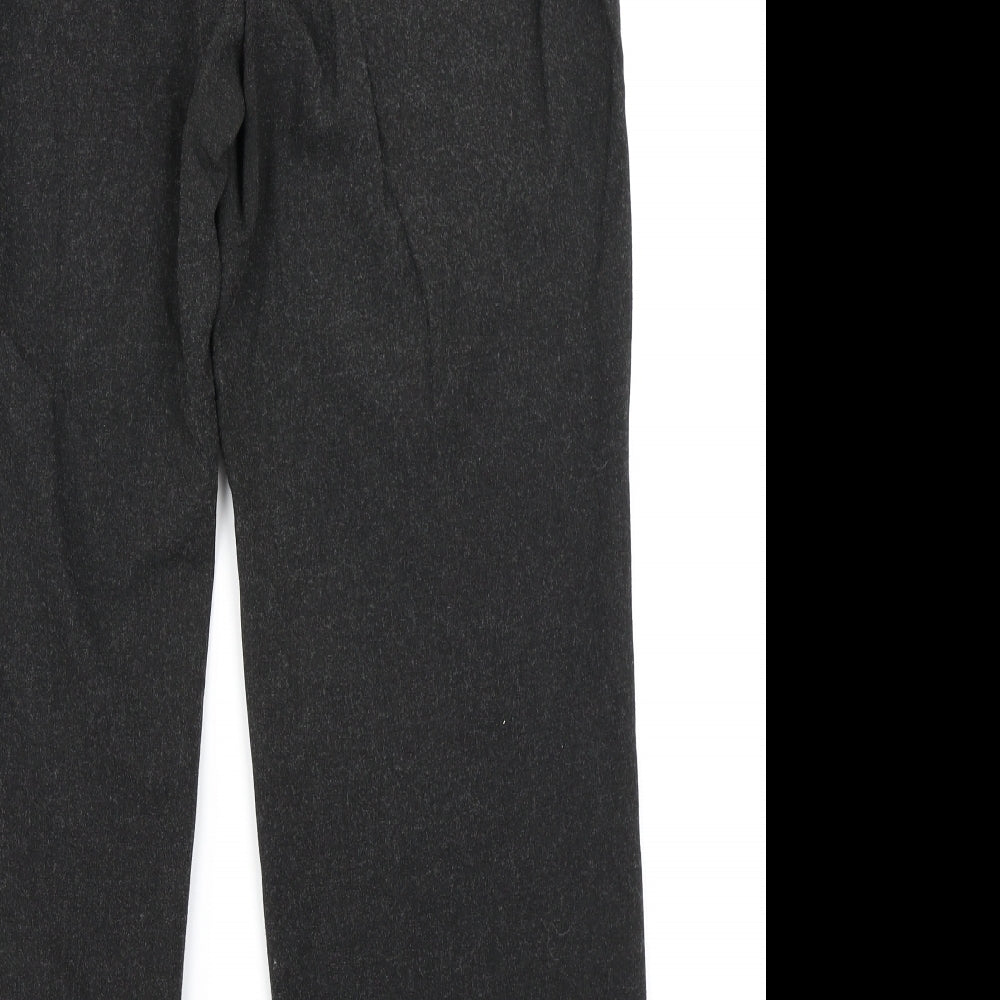Leruzzi Womens Grey Trousers Size 14 L27 in