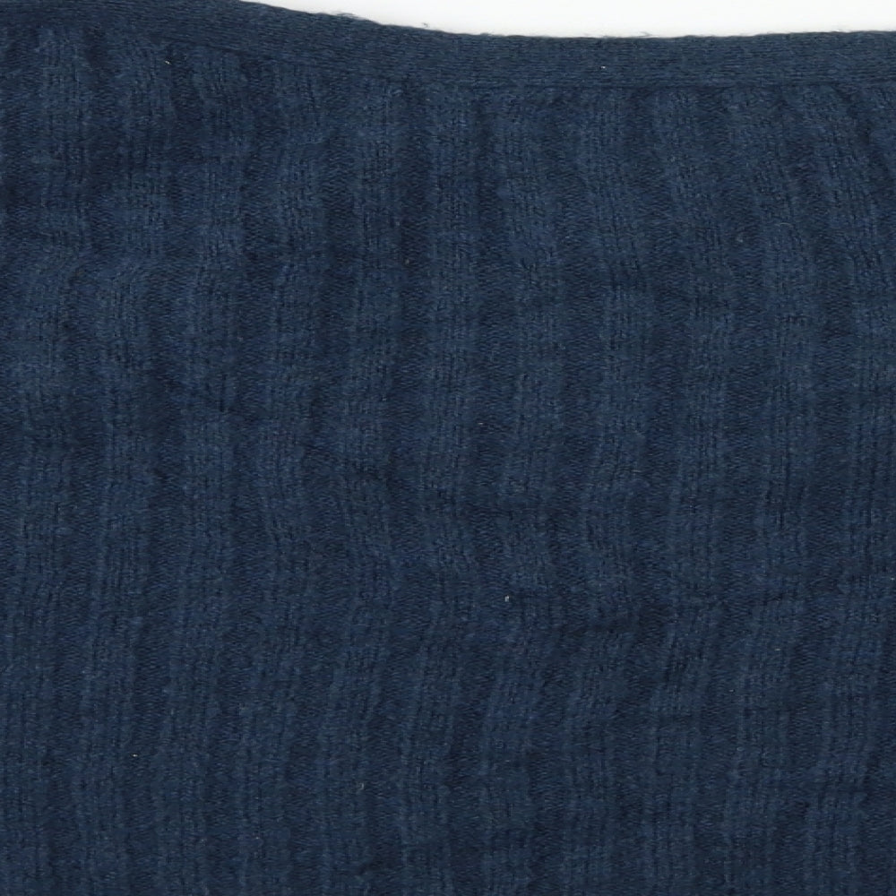 French Connection Womens Blue Knit Pullover Jumper Size S