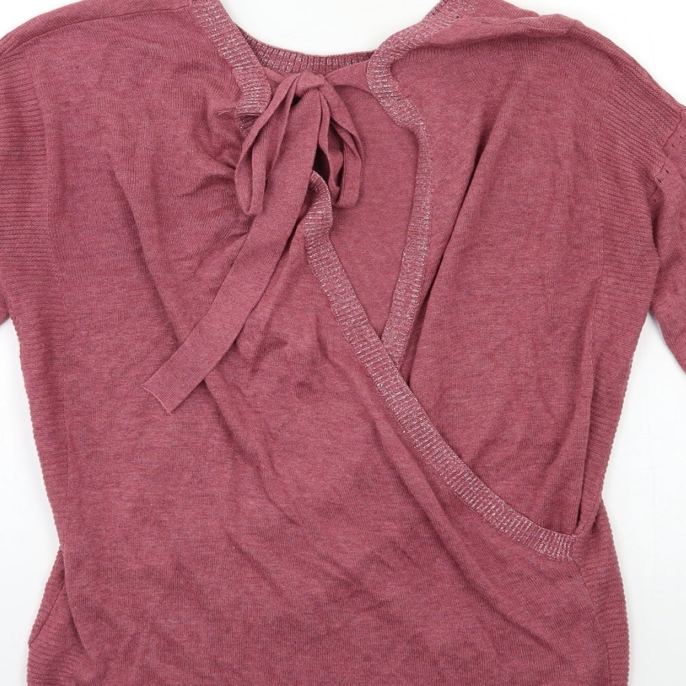 NEXT Womens Pink Knit Pullover Jumper Size 10