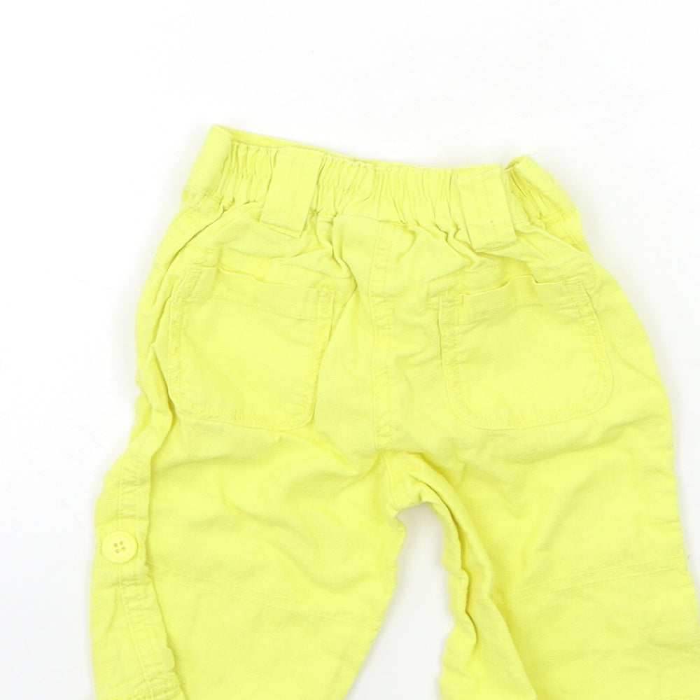 Next Baby Yellow Track Pants Trousers Size 12-18 Months