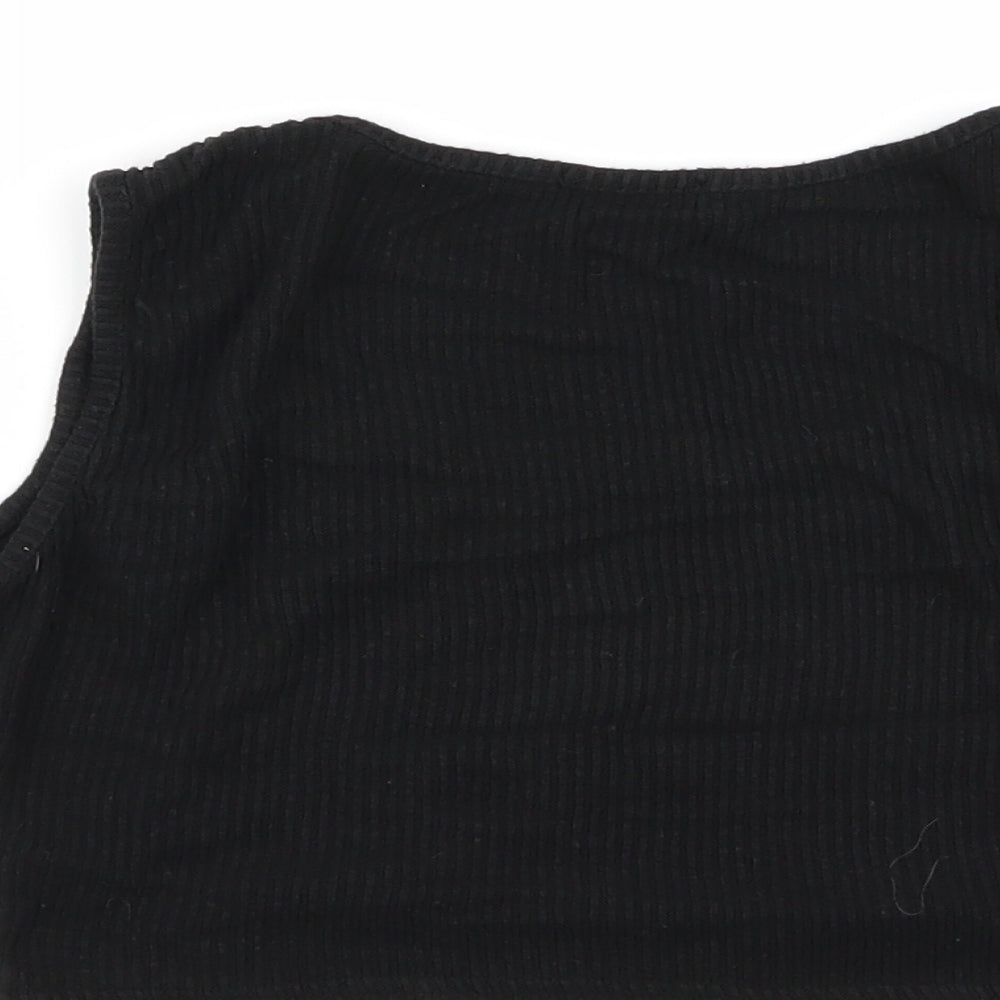 PLT Womens Black Basic Tank Size 12