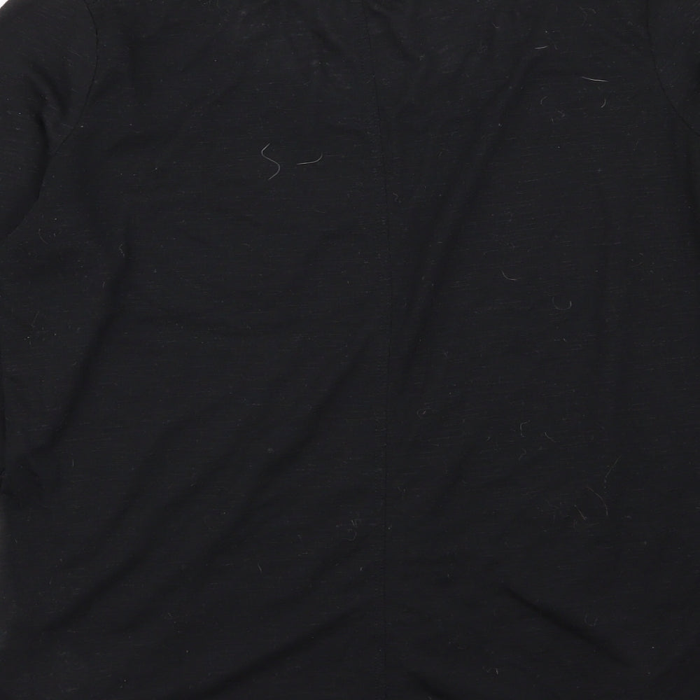 New Look Womens Black Basic T-Shirt Size 10