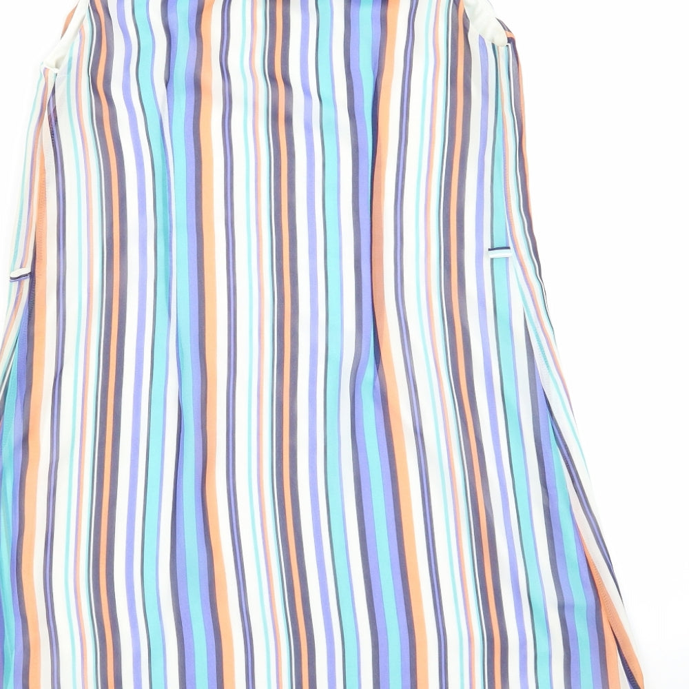 Primark Womens Multicoloured Striped A-Line Size 6