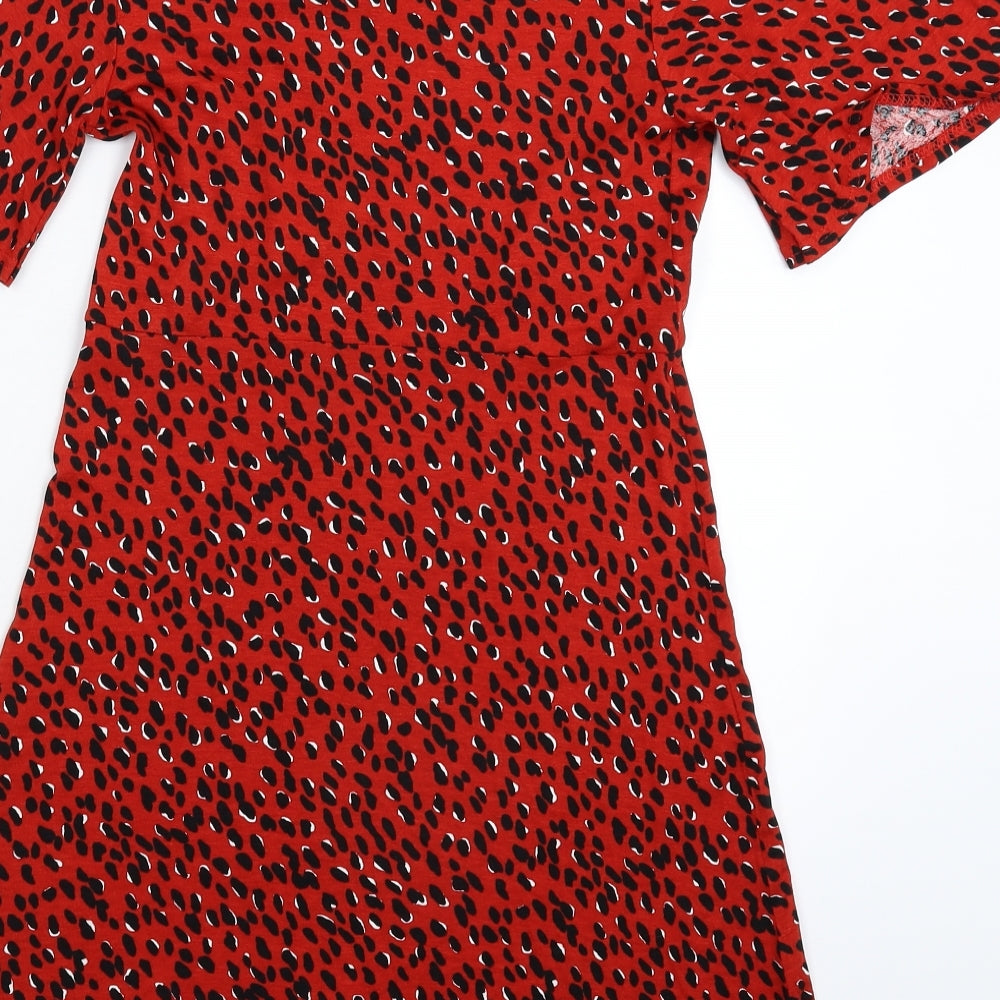 New Look Womens Red Mini Size 6