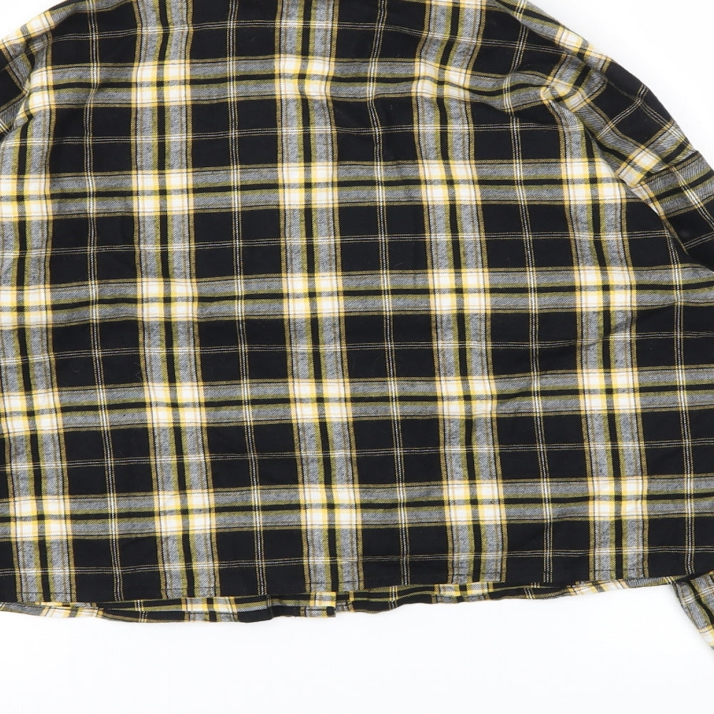 New Look Girls Multicoloured Check Basic T-Shirt Size 14 Years