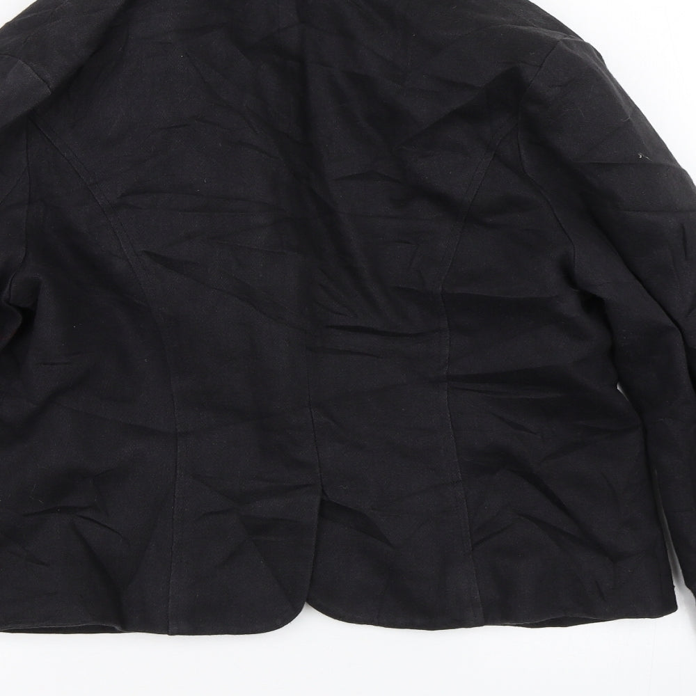 Ruby Patootie Womens Black Overcoat Coat Size M