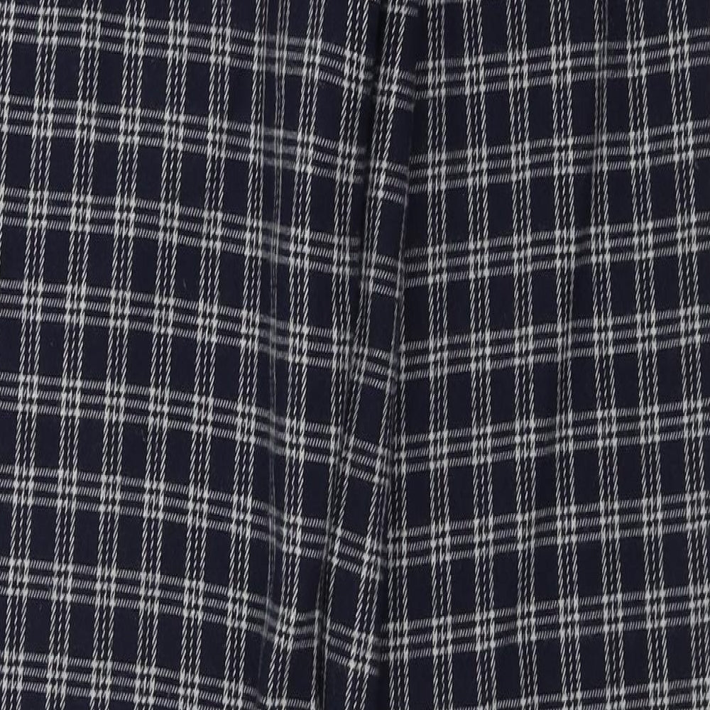 brady melville Womens Blue Check Trousers Size 24 in L28 in