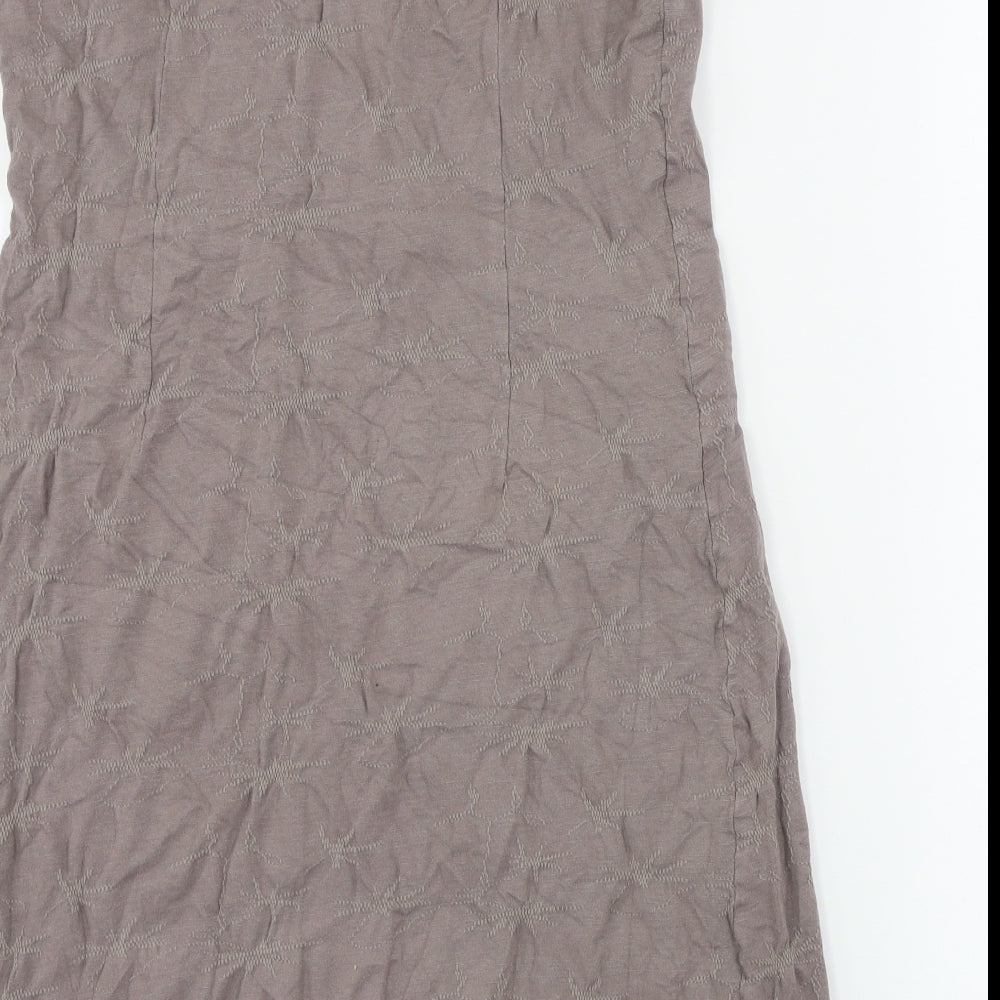 Adini Womens Brown A-Line Size XS