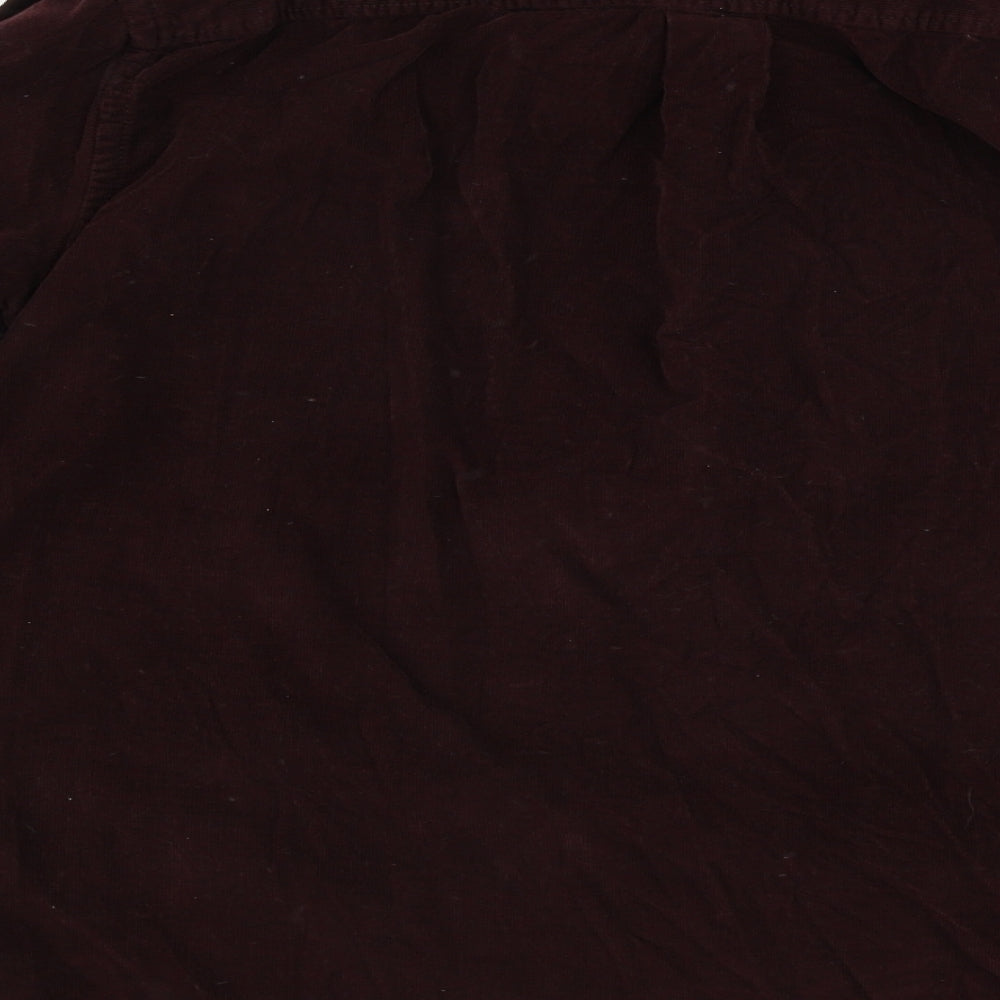 Topman Mens Brown Button-Up Size M