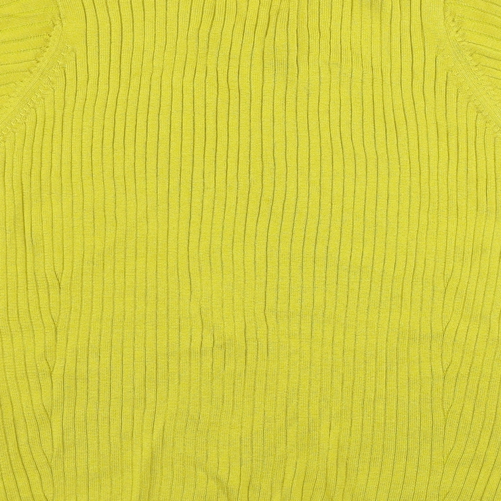 Marks & Spencer Womens Yellow Pullover Jumper Size 16