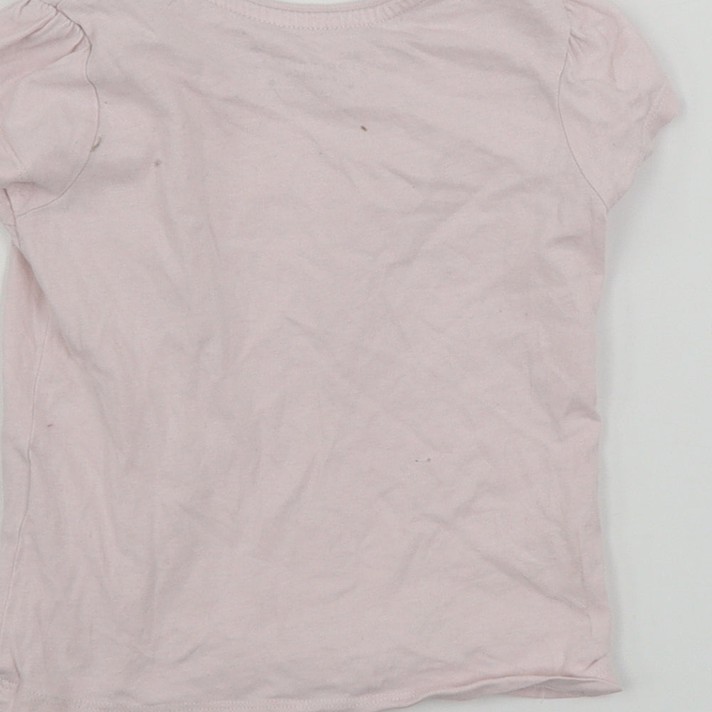 Primark Girls Pink Basic T-Shirt Size 2-3 Years