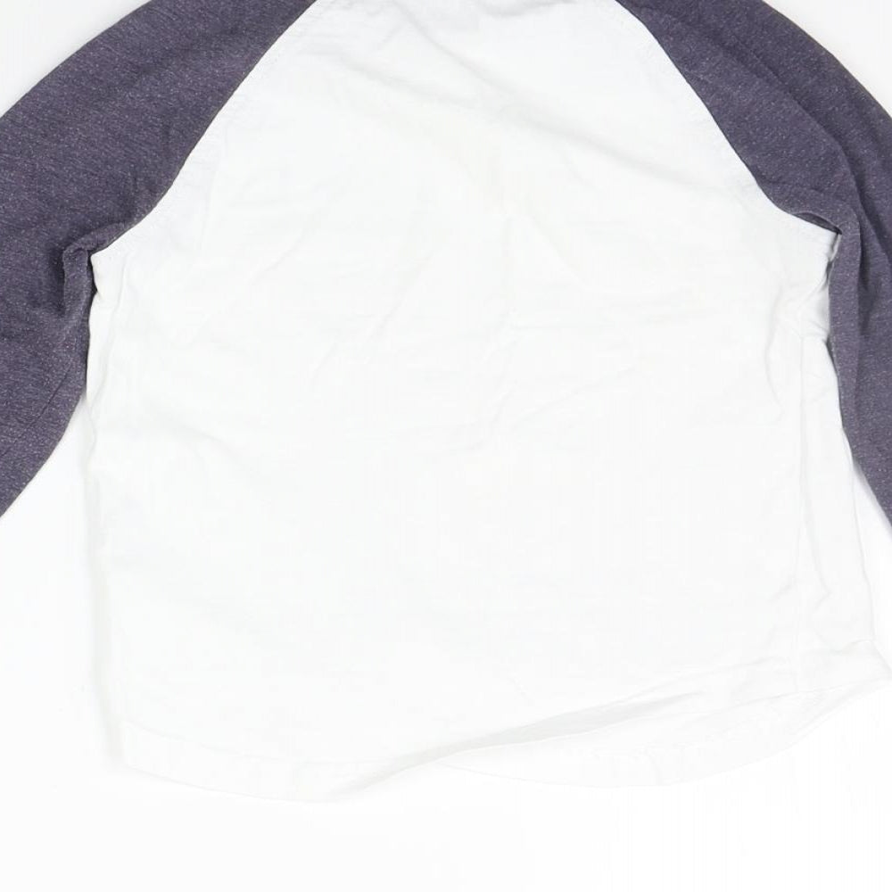 George Girls White Basic T-Shirt Size 4-5 Years