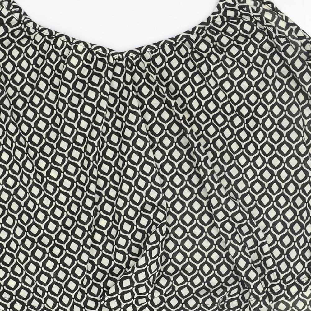 H&M Womens Beige Geometric Basic Tank Size S
