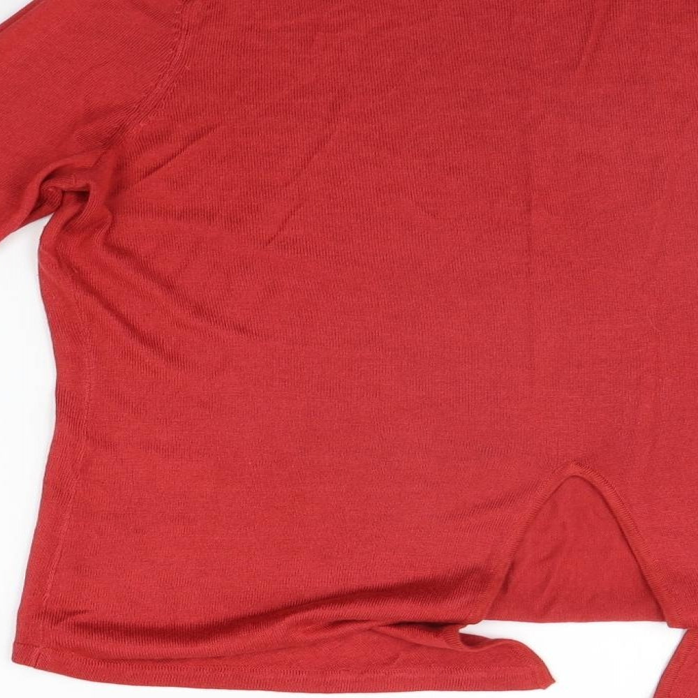 Very Womens Red Basic T-Shirt Size 16