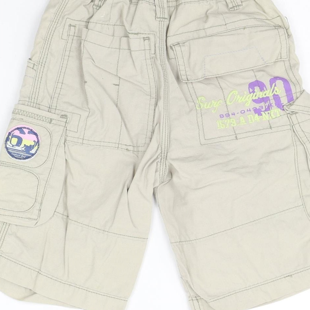 Next Boys Beige Ikat Chino Trousers Size 7 Years