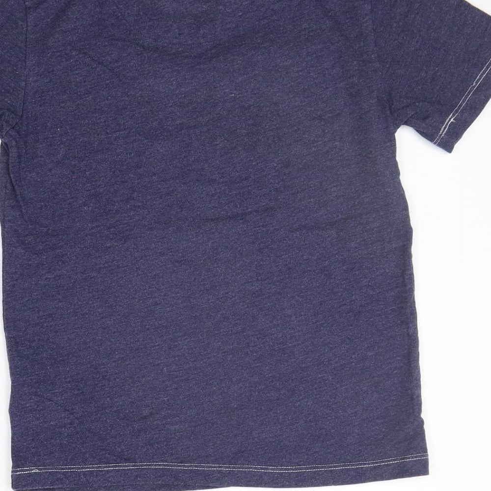 DEBNHAMS Boys Blue Basic T-Shirt Size 7-8 Years