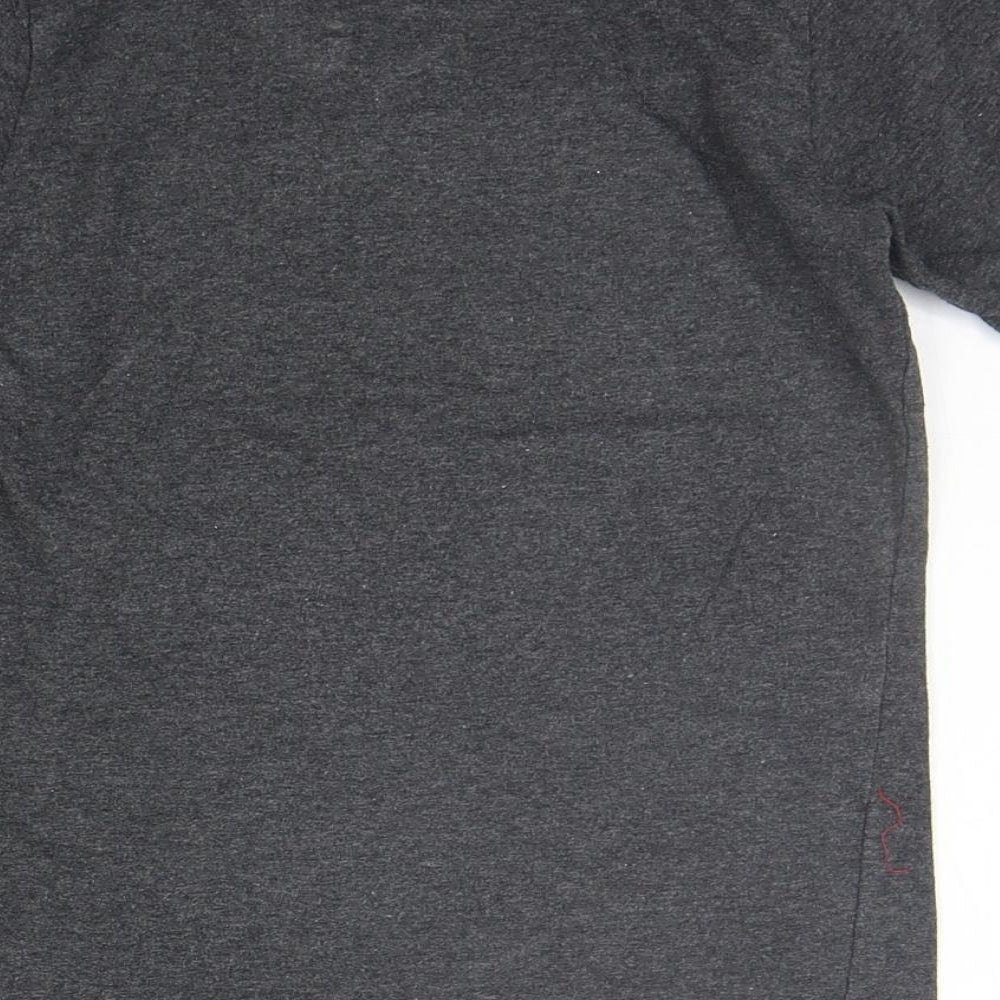 Rebal Girls Grey Basic T-Shirt Size 9-10 Years