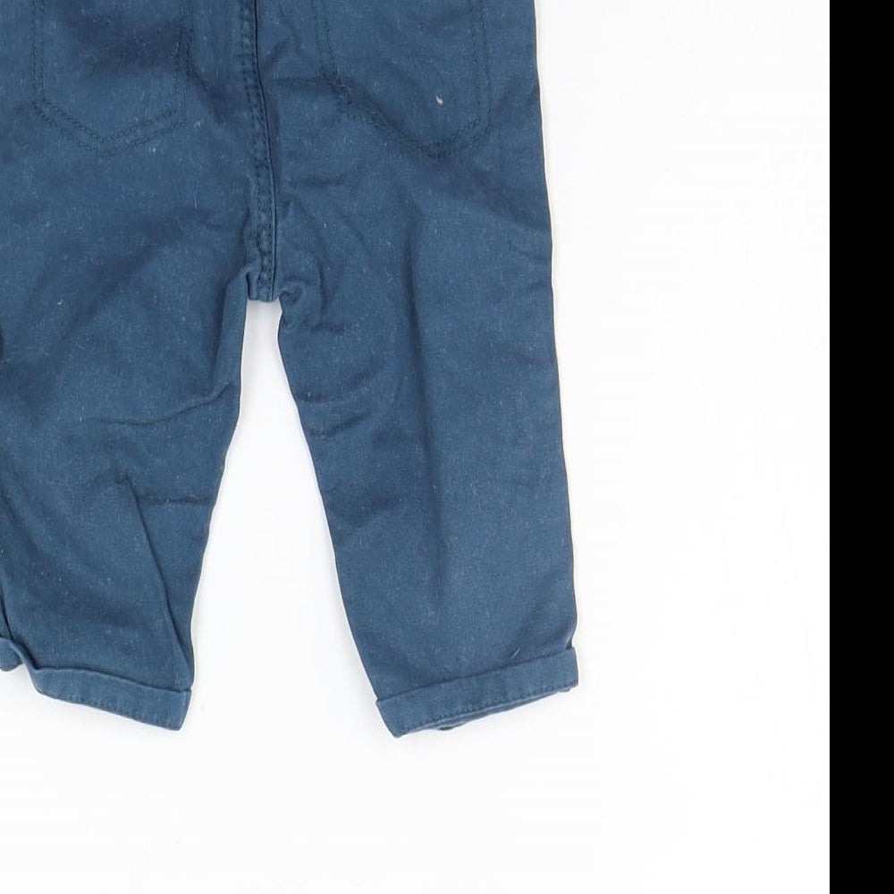 George Boys Blue Cargo Trousers Size 3-6 Months