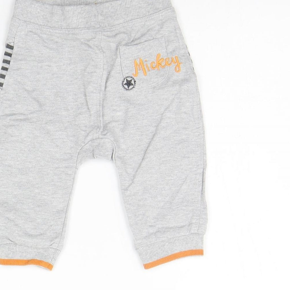 George Girls Grey Jogger Trousers Size 3-6 Months
