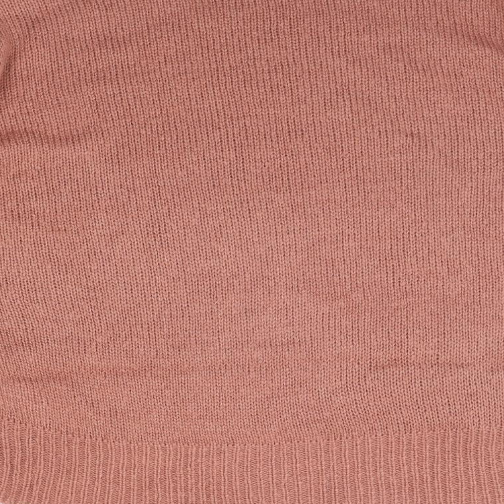 New Look Womens Pink Pullover Jumper Size L