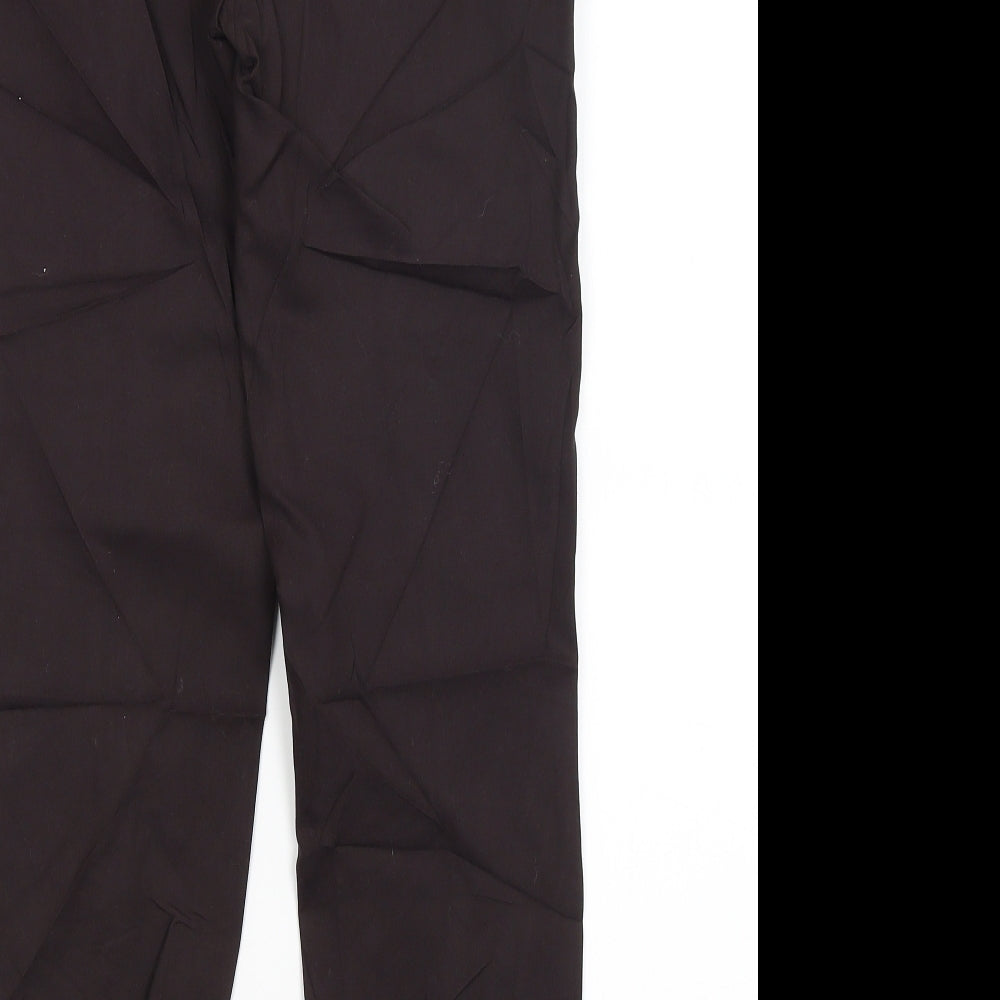 F&F Womens Black Dress Pants Trousers Size 8 L26 in