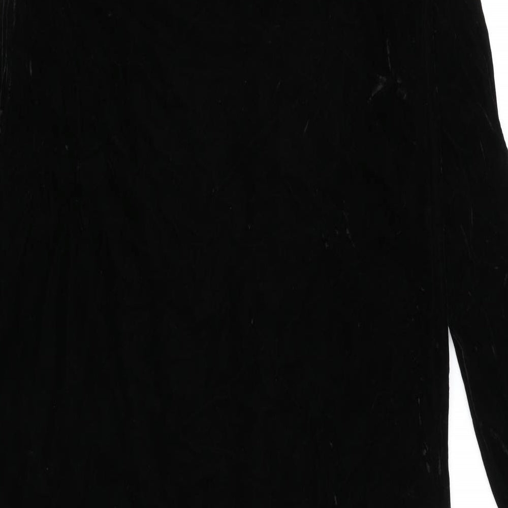 On Line Womens Black Wrap Jumper Size S