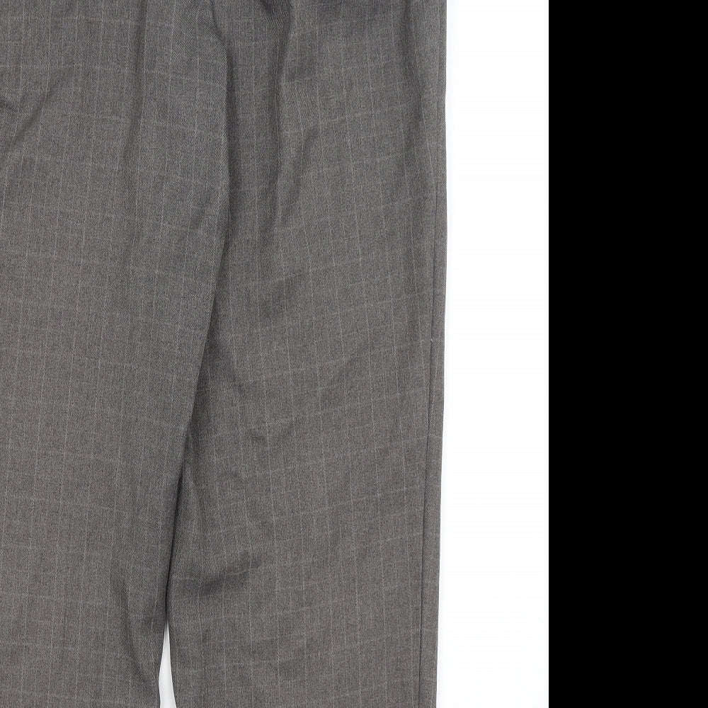 EWM Womens Grey Dress Pants Trousers Size 18 L25 in