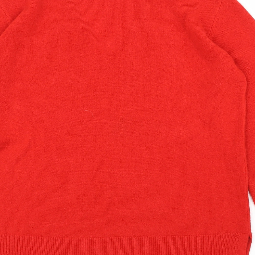 Marks & Spencer Womens Red Pullover Jumper Size 12