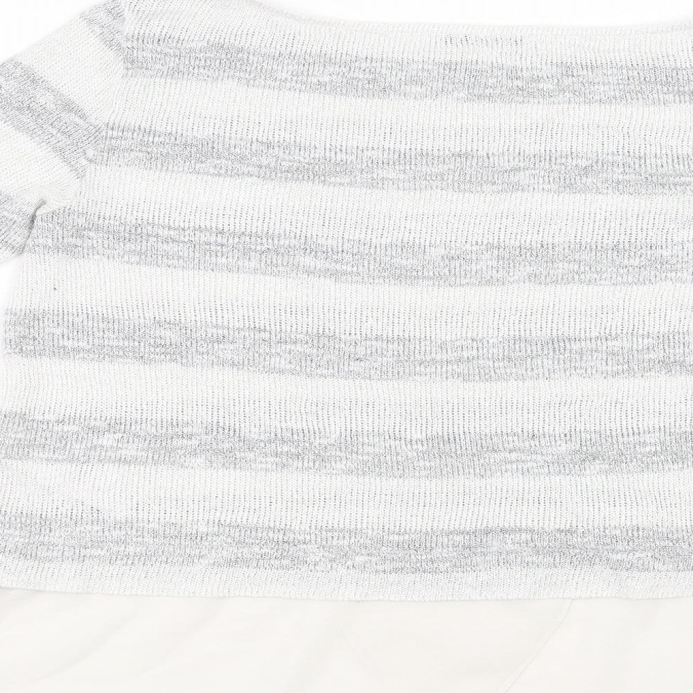 Oasis Womens Grey Pullover Sweatshirt Size S