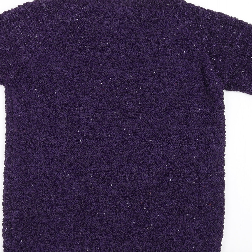 EMW Womens Purple Pullover Size S