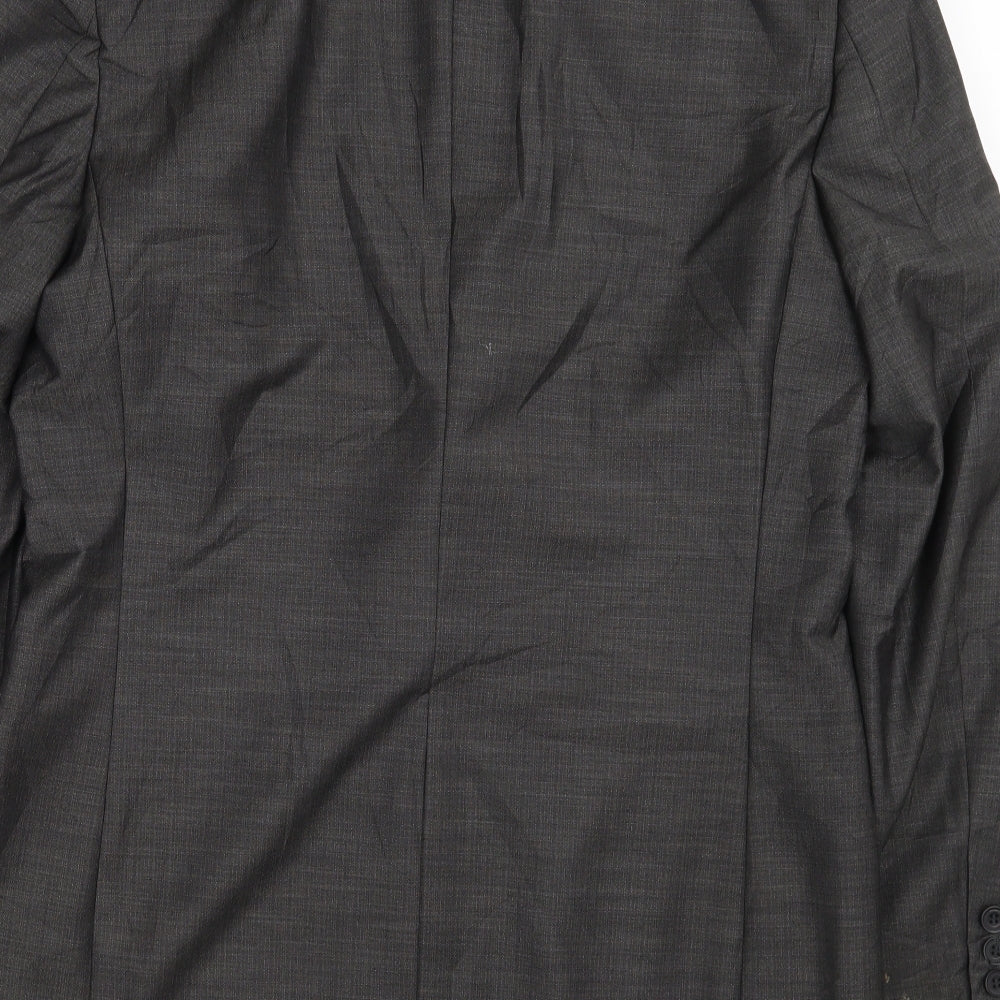 Burton Mens Grey Jacket Suit Jacket Size 38