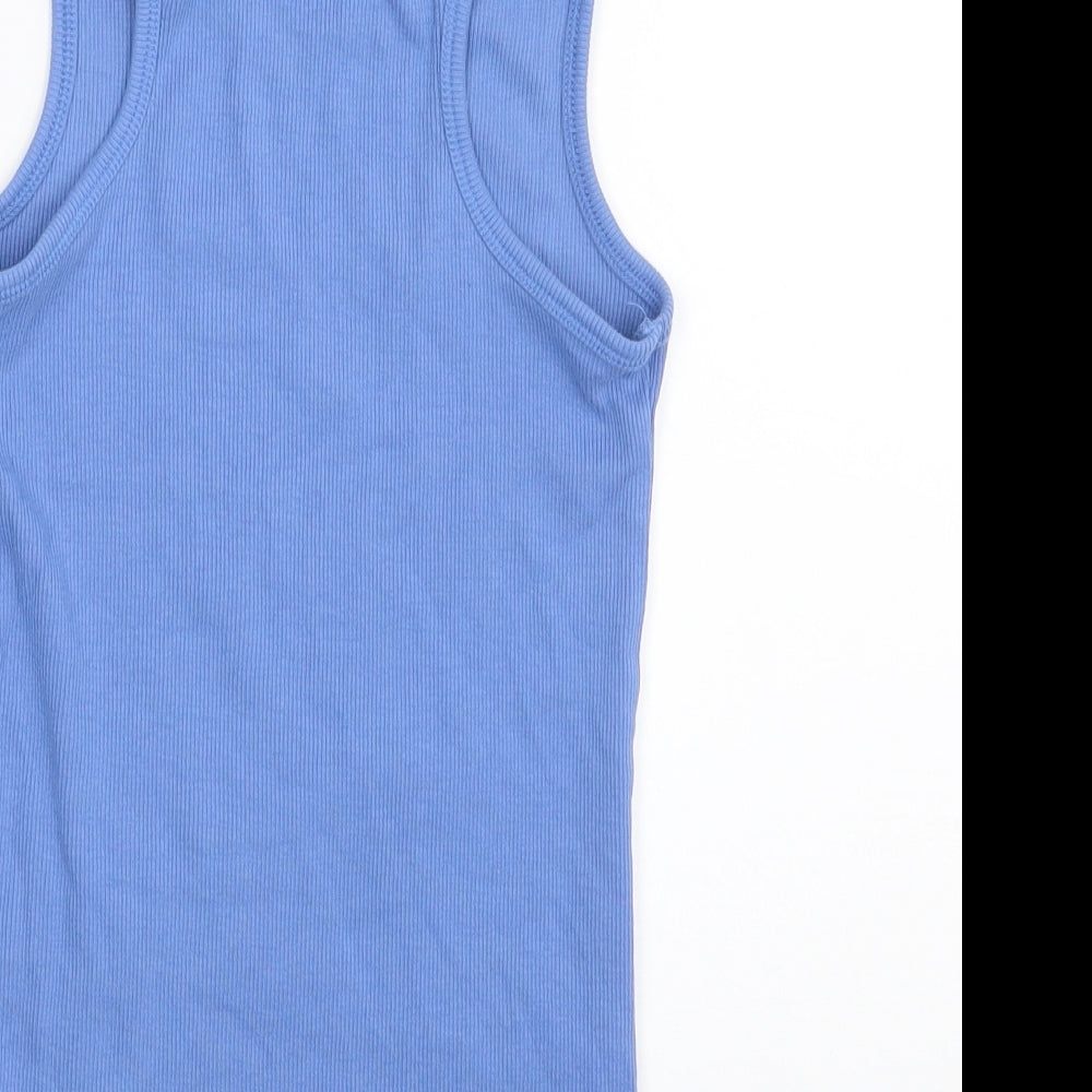 NEXT Girls Blue Basic T-Shirt Size 7 Years