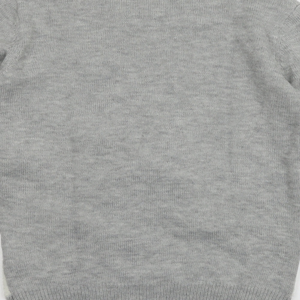 Atmosphere Mens Grey Knit Pullover Jumper Size XS - Snowman
