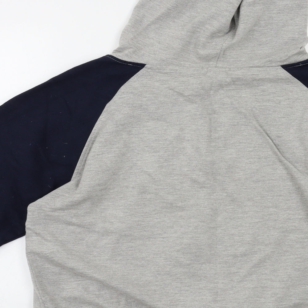 Bay Womens Grey Full Zip Hoodie Size L