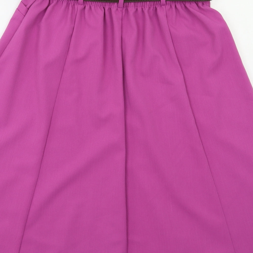 BM Womens Purple A-Line Skirt Size 12